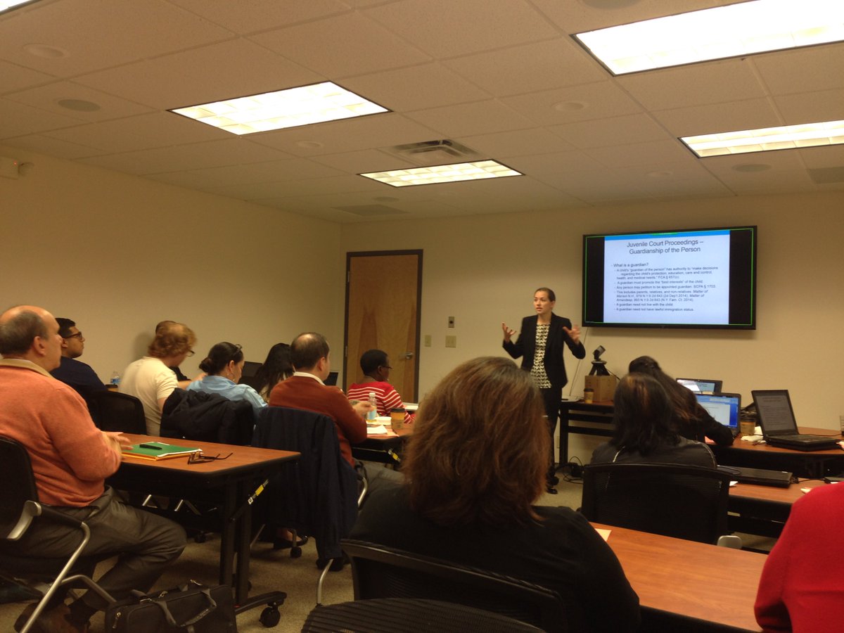 NYIC_Training's tweet photo. .@AlbanyLaw's Sarah Rogerson, Esq. is at the Legal Project for Day 3 of @thenyic's 40HR training in Albany #BIA https://t.co/uq1pdAt3Mp