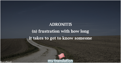 ohmytranslation's tweet photo. #wordoftheday that we could welcome in our vocabulary #untranslatableword #adronitis #brilliantwords #relationships https://t.co/Nf4j09Imwn