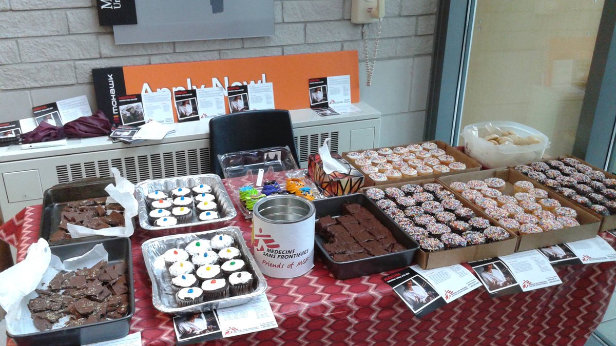 MacFriendsofMSF's tweet photo. Come to IAHS and buy some delicious baked goods! All proceeds goes towards MSF/Doctors Without Borders! #mcmaster https://t.co/aYkLyI23Cx