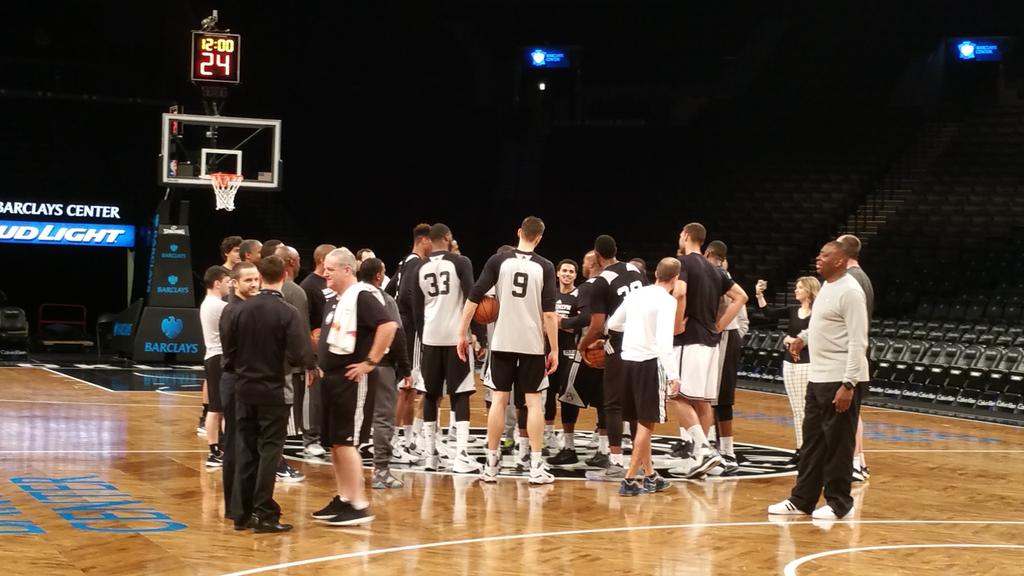  sang happy birthday to Jarrett Jack following their morning shoot around: 