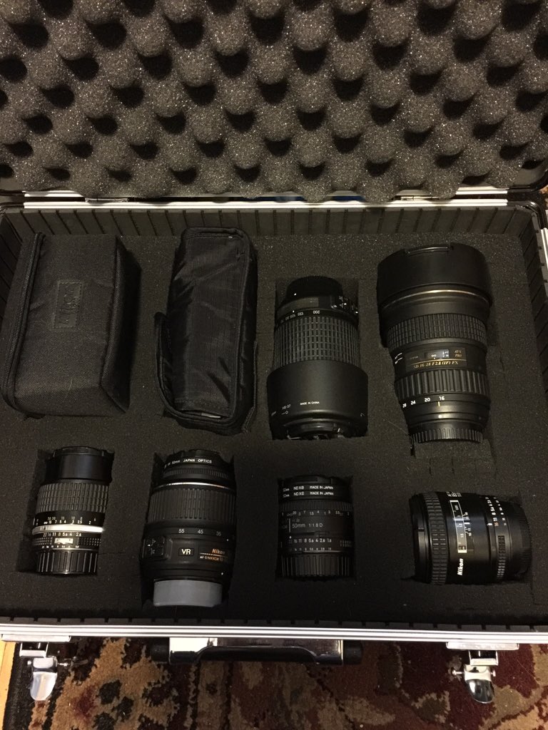 Will81381's tweet photo. @maryannerodis Nikon fx cameras. The babies 😉 lol https://t.co/yNKEPd2i5E