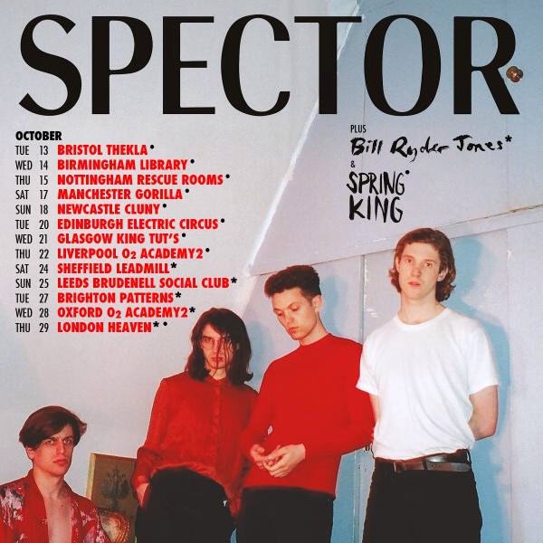 Supporting Bill Ryder Jones and <a href="/Spector/">Spector</a> tonight at the O2 oxford. On at 7:30 x