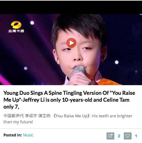 BucketLinks's tweet photo. AMAZING PERFORMANCE!

Young Duo Sings A Spine Tingling Version Of "You Raise Me Up" 

https://t.co/1tjEqHwfvy https://t.co/ce862u6PfN