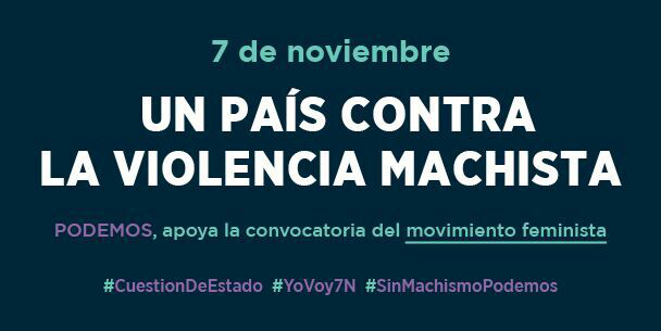 PodemosParlaTw's tweet photo. @MADRID apoyará l marcha estatal contra la violencia machista del #7N pese al rechazo del PP https://t.co/dQIufyGPce https://t.co/Y9KabsFPli