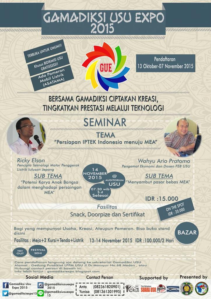 anak_USU's tweet photo. #EventUSU Seminar "Persiapan IPTEK Menuju MEA" 14 Nov at Auditorium USU @Gamadiksiexpo15 https://t.co/GabGxtivua