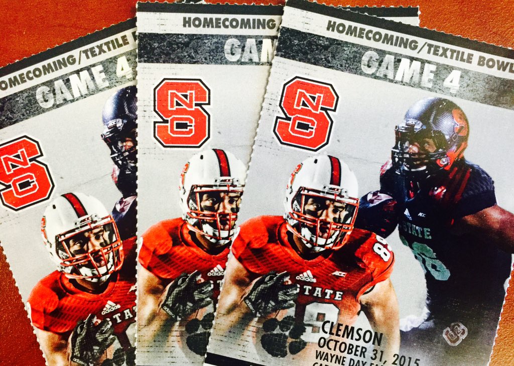 PackAthletics's tweet photo. Want to go to the game this weekend?! RT for a chance to win tickets to #CLEMvsNCSU 🎟🏈 https://t.co/1uLZUoGtvT