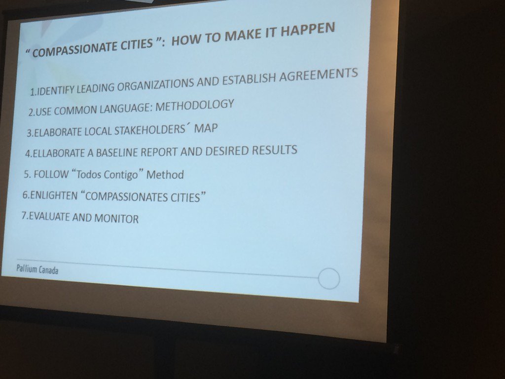 palliumcanada's tweet photo. "Compassionate Cities - How to make it happen" @emiliohm https://t.co/CleYMRYirw