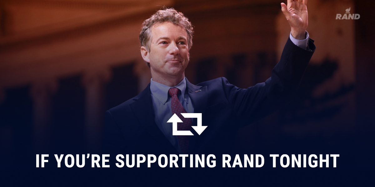 RandPaul's tweet photo. Get involved and visit our online Debate Action Center: https://t.co/EW5kqnKMm6 https://t.co/9Ei0dav7kR
