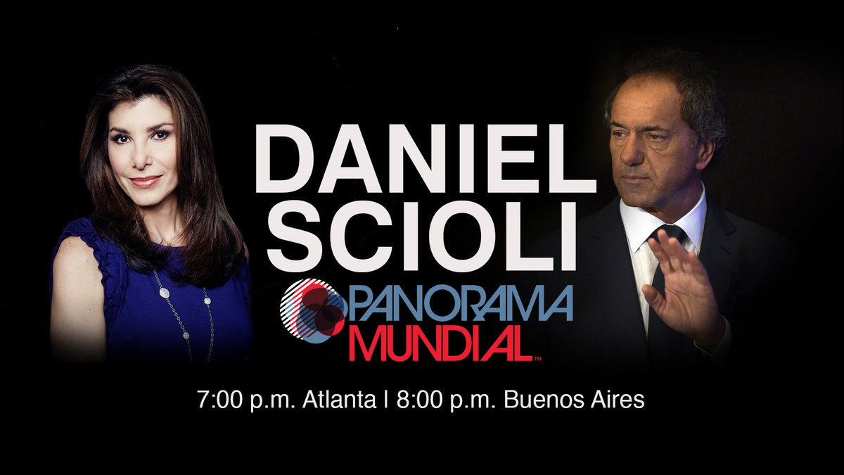 CNNEE's tweet photo. Hoy #PanoramaMundial presenta la entrevista de @patriciajaniot con @danielscioli https://t.co/MAeQpk8i1D 7pmET https://t.co/nonKEbuRqF