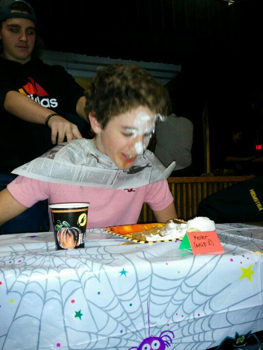 LaSalle_LDSB's tweet photo. OK grade 10s who can eat Pie? #spiritweek #MsCarroll https://t.co/x6xGDRkOLe