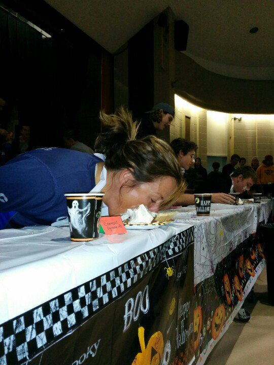 LaSalle_LDSB's tweet photo. OK grade 10s who can eat Pie? #spiritweek #MsCarroll https://t.co/x6xGDRkOLe