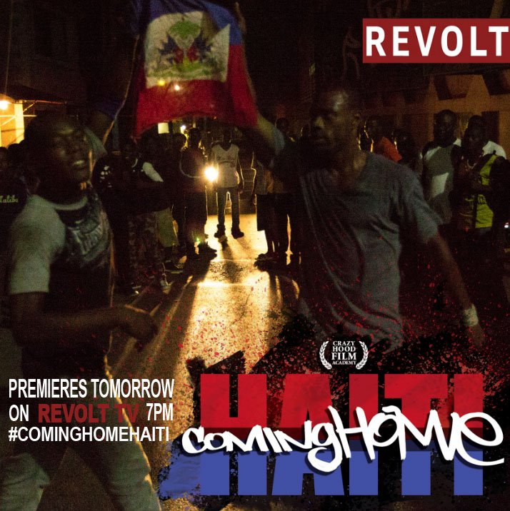 revolttv's tweet photo. The TV premiere of #ComingHomeHaiti airs tomorrow at 7pm EST. Check out the trailer here: https://t.co/XkoxlarPNW https://t.co/hWHeofiM7O