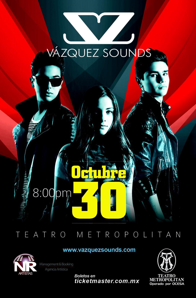 TMetropolitanMx's tweet photo. SORPRESA HOY tenemos 2x1 en secciones Pref. A y Pref. B para el show de @VazquezSounds el 30-Oct ! No se lo pierdan. https://t.co/K635LAsOsO
