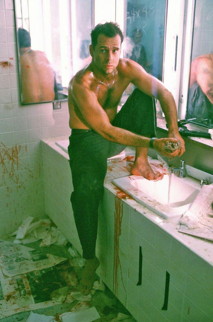 "This is a bad idea." ~ <a href="/TraceImpulse/">John McClane RCPD</a> #DieHard #ResidentEvil