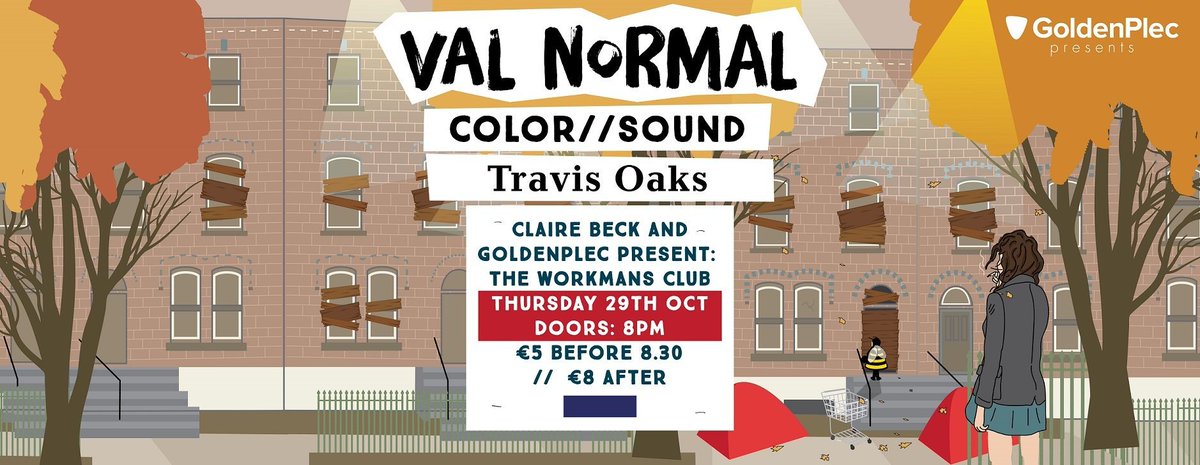 TXFMDublin's tweet photo. #GoldenBeck is gonna be LOUD tonight! Catch @TravisOaksBand @ValNormal & @colorsoundire in @WorkmansDublin 8.30pm https://t.co/4lAlj6OfAZ
