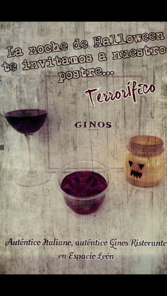 ginosleon's tweet photo. En Ginos Espacio León estamos preparando....🎃🎃🎃🎃🎃🎃🎃👻👻👻 https://t.co/PuYe3tHzY9