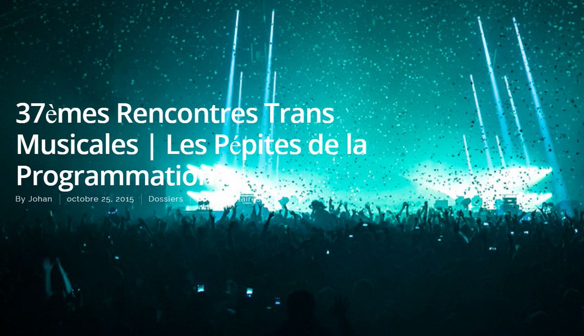 #Trans2015 <a href="/Soundigger_/">Soundigger.com</a> fait un point sur la programmation et partage ses 14 favoris >> ow.ly/TWUHG