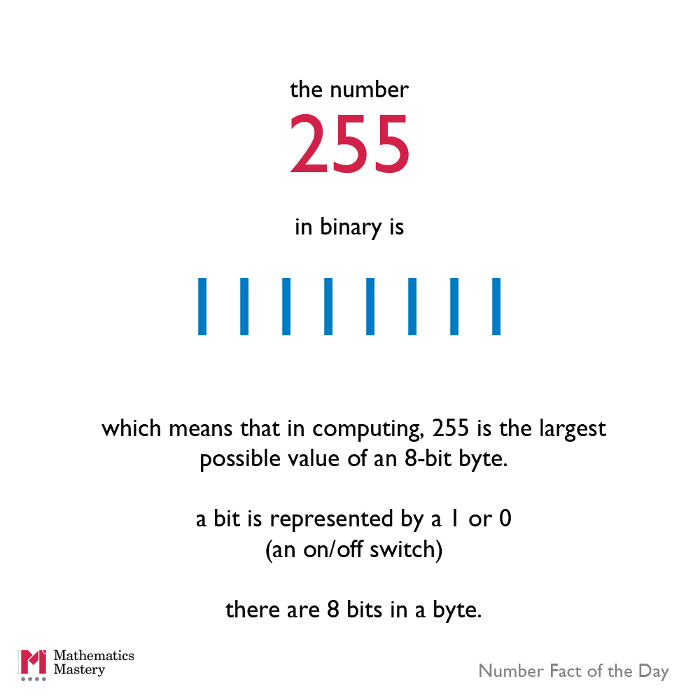 What number is 11111111 in binary?