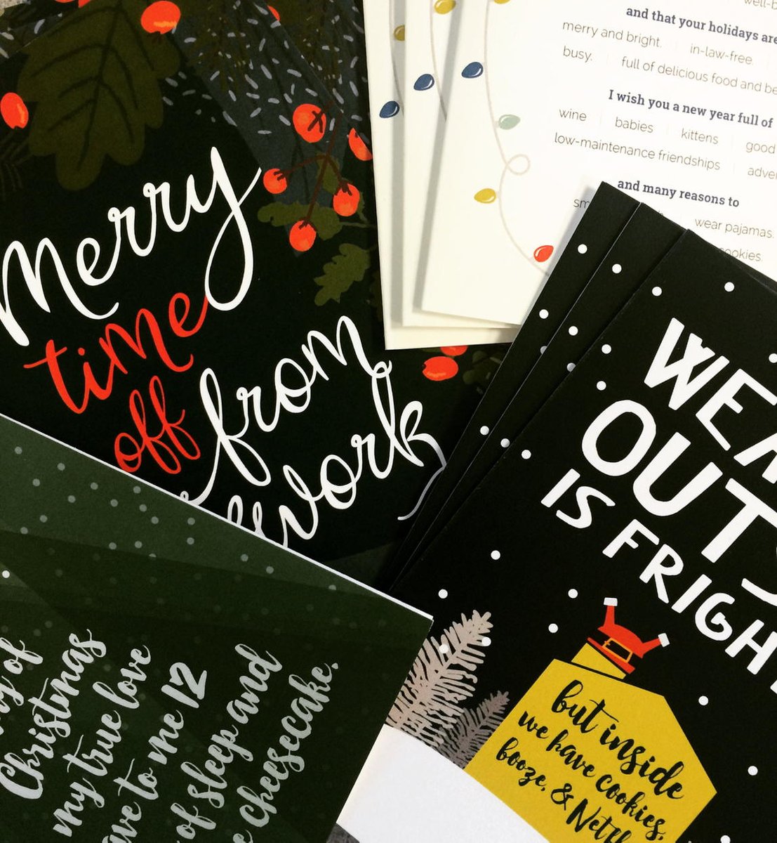 kendallkilander's tweet photo. Christmas cards are here! Getting excited for the holidays. Thank ya @oliveandclyde 🎄🎁⛄️ https://t.co/hwa0T5IiVo