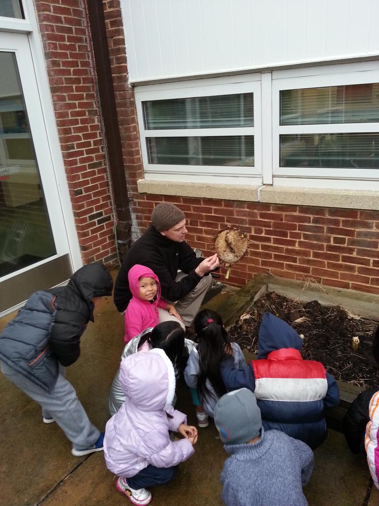 KWB_VPI_Ramsay's tweet photo. Though field trips may be, learning can't be deterred by a little rain!  #harvest #sunflowerLifeCycle #kwbpride https://t.co/n2OygLDhZ1