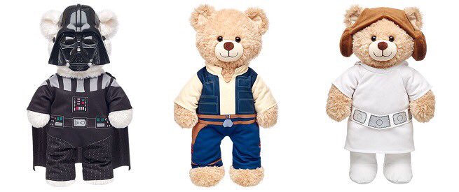 SSalchli's tweet photo. @OJeniferAnn @oheather1337 have you ever seen these #BuildaBearStarWars https://t.co/w58obx8WfW