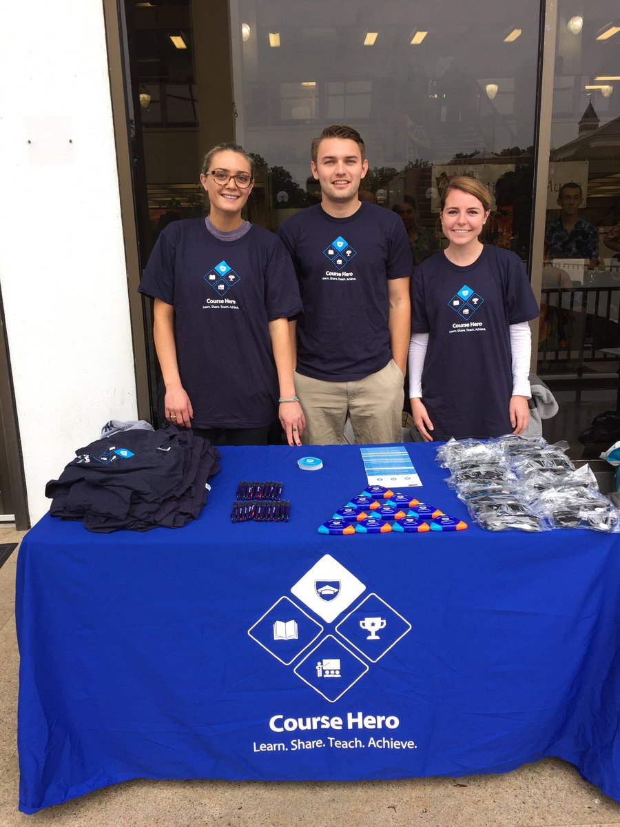 JennCourseHero's tweet photo. Stop by the #librarybridge at @ClemsonUniv to learn about @CourseHero and get some free #swag! #GoTigers #Clemson https://t.co/9cbz0SQGtk