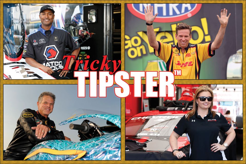 NHRADragster's tweet photo. .@AntronBrown @DHL_Del @erica_enders @GatorJerryPSM top Tricky Tipsters Las Vegas rankings: https://t.co/7RXN4S7KdI https://t.co/UO3A8l2pdO