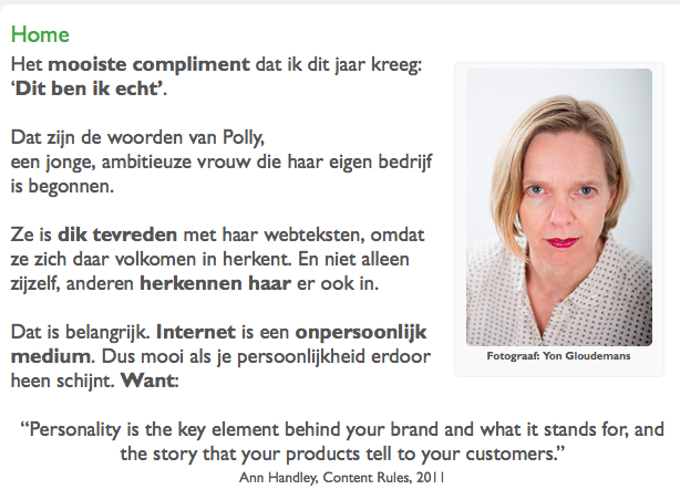 beeldentekst's tweet photo. Nieuwe webtekst op homepage van https://t.co/B27nUk14Oi. Ben er erg tevreden over :-). Wat vind jij? https://t.co/b5XR73dT9U