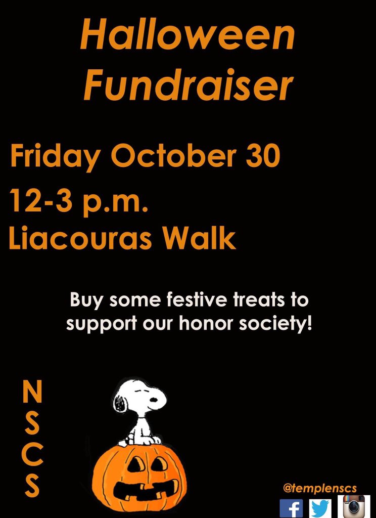 TempleNSCS's tweet photo. Only TWO MORE DAY until our Halloween fundraiser. Make sure you come out and support! https://t.co/RxJ1ofBYJR