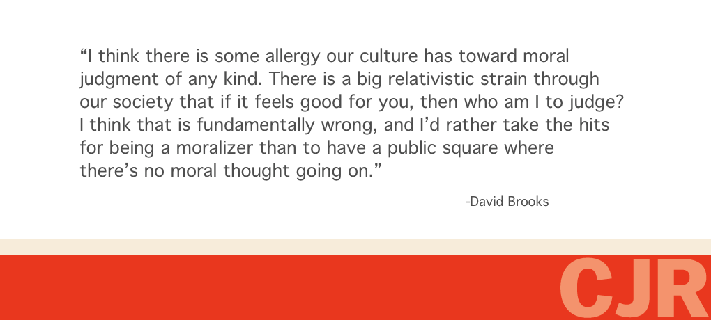 CJR's tweet photo. ICYMI: Our in-depth story on David Brooks https://t.co/tsR6ci3TIZ https://t.co/zxtw1iKu5F