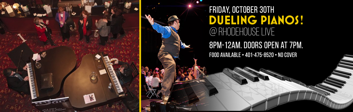 RhodehouseLive's tweet photo. Get ready for #spontaneity with New England's top player Bill Connors #FREE dueling piano show this Friday the 30th! https://t.co/ucbe874lTS