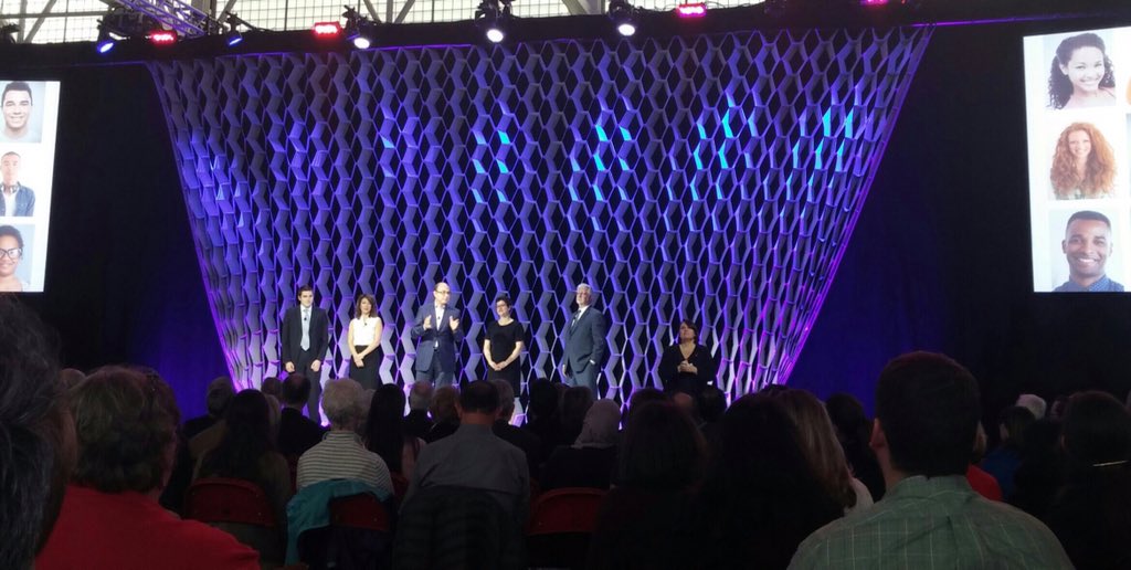 SJRCneu's tweet photo. "Let us build the university of tomorrow." -@PresidentAoun #StateofNU https://t.co/AqcSw1Lry5
