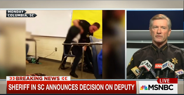 MSNOWNews's tweet image. ICYMI: Sheriff announces firing of officer who body slammed female student in South Carolina on.msnbc.com/1P5bmfZ