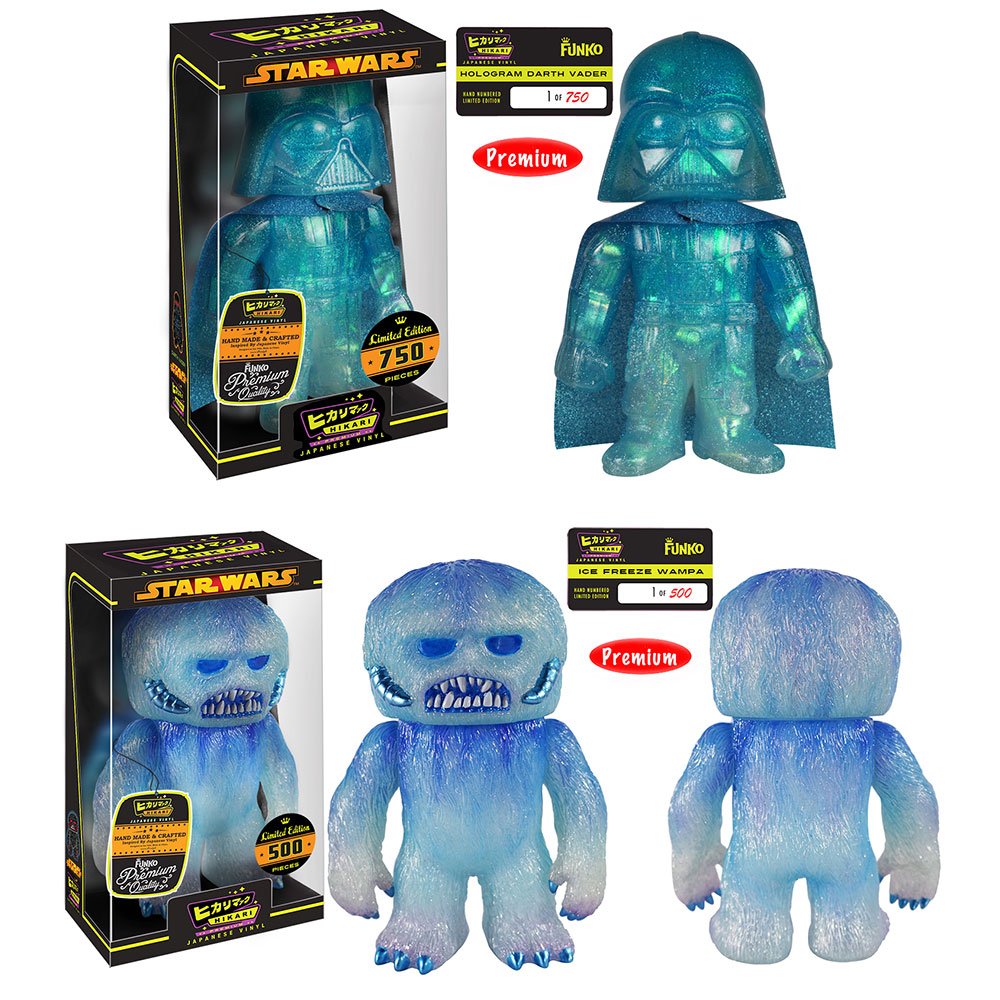 Funko's tweet photo. RT &amp; follow @funko for a chance to win Hologram Darth Vader or Ice Freeze Wampa Hikari! https://t.co/z6aWYXlhmo