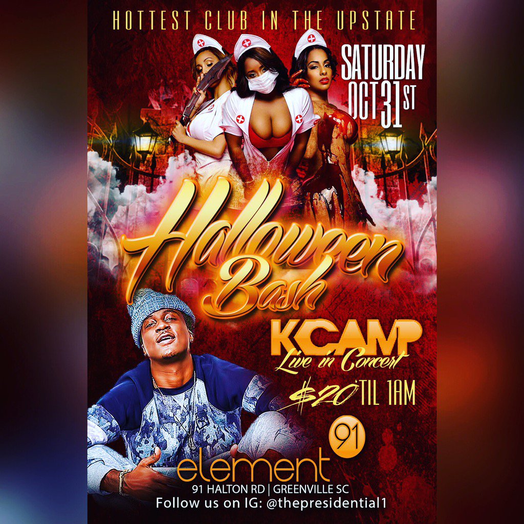 Hotgyrlz's tweet photo. This sat its going down @KCamp427 live at element 91 4 our Halloween bash see u there @DjHotrodATL @Hotgyrlz https://t.co/X5U2pXRIdb x5