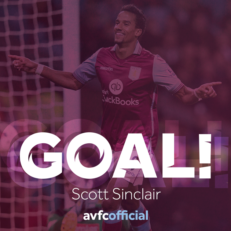 AstonVilla's tweet photo. GOAL! @Scotty_Sinclair scores from the spot. 2-1 to Saints. #AVFC #SaintsFC #CapitalOneCup https://t.co/F5ZfpHRwkQ