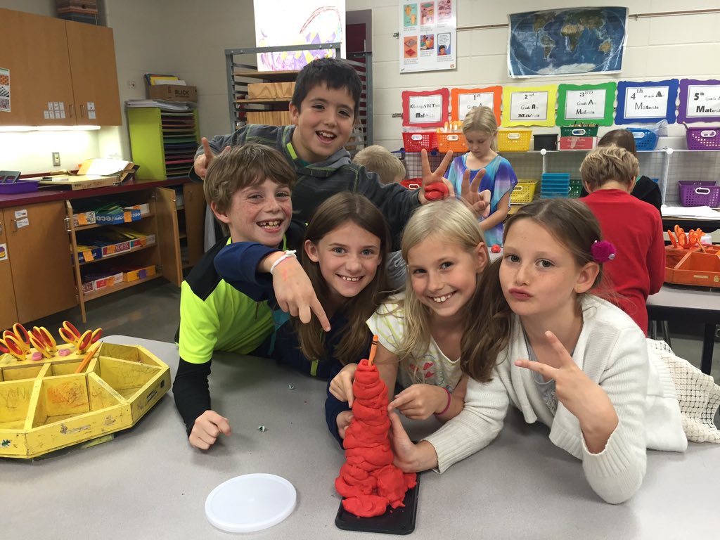JCSD_WAEart's tweet photo. #3rdgrade competed in the coil pot game by using clay techniques to build the tallest tower. The winner- 11 inches! https://t.co/LHN7MvVFkR