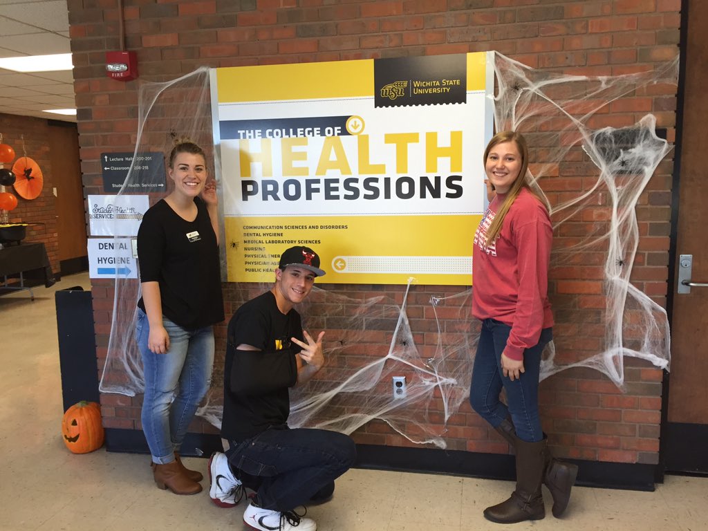 WSU_FHCP's tweet photo. Things are getting SPOOKY at Ahlberg Hall for tomorrow's event! https://t.co/cvn8XXrUag