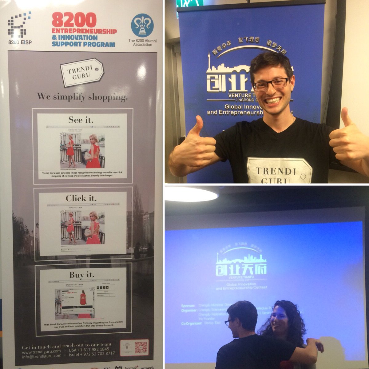 trendiguru's tweet photo. thx @startupeast @samurai_ken excited to have won the #ChengduStartUpCompetition #sigmalabs #8200eisp @kylegiddens https://t.co/lHRiKPjQwn