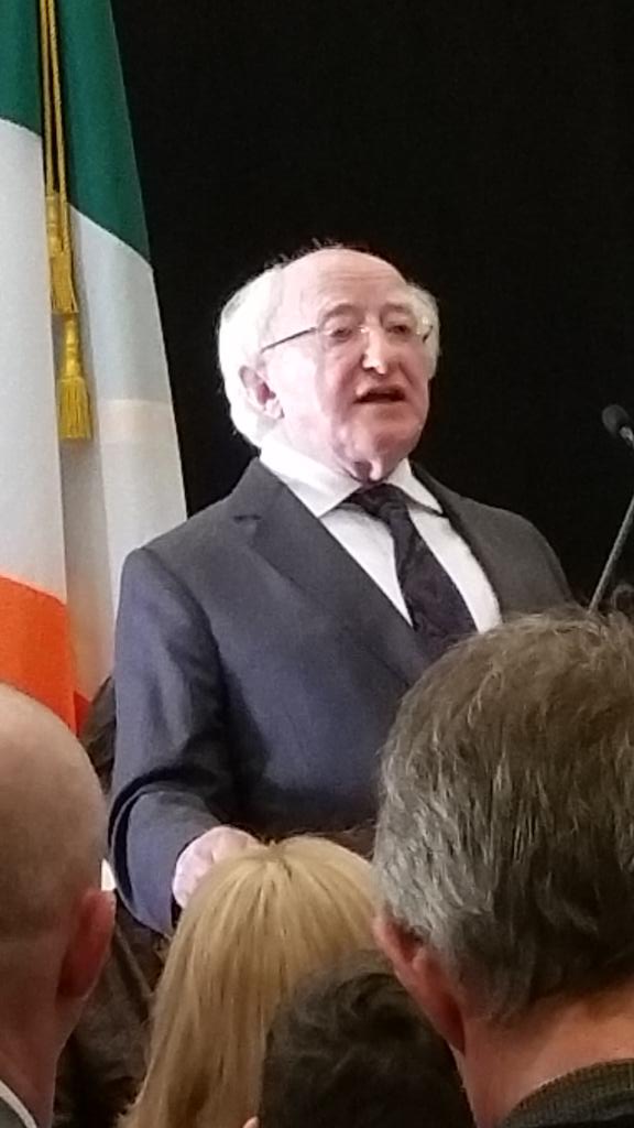 Linda1Ryan's tweet photo. Irish Pres. Michael D Higgins echos sentiment of @IrelandSanFran thanking 1st responders #BerkeleyBalconyCollapse https://t.co/DfUCgYwNc2