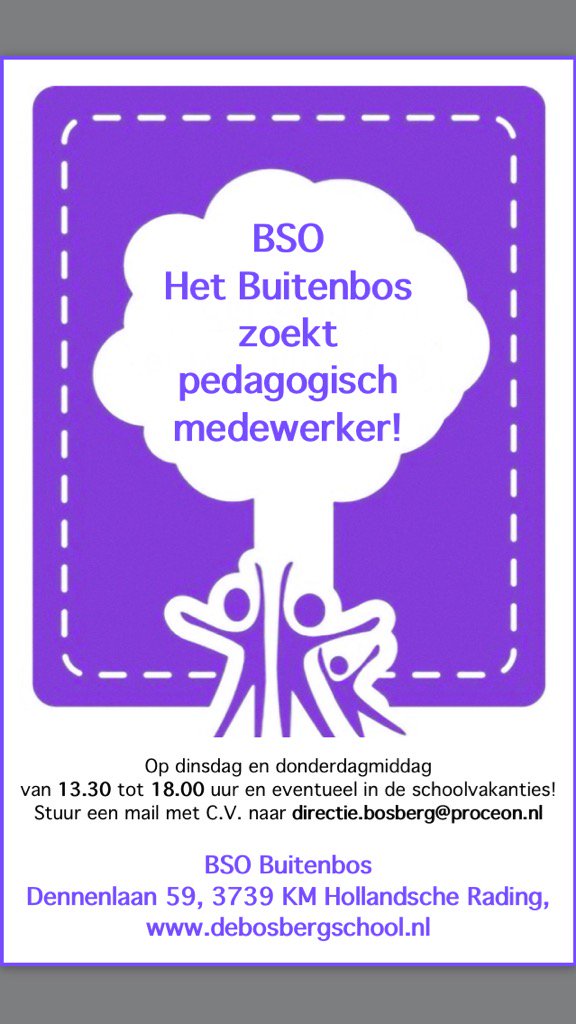 VisieenPassie's tweet photo. Wie komt ons team versterken? #BSO #pedagogischmedewerker di en do 10 uur! #Utrecht #vacature #Hilversum #loosdrecht https://t.co/bzD9yKlCNv