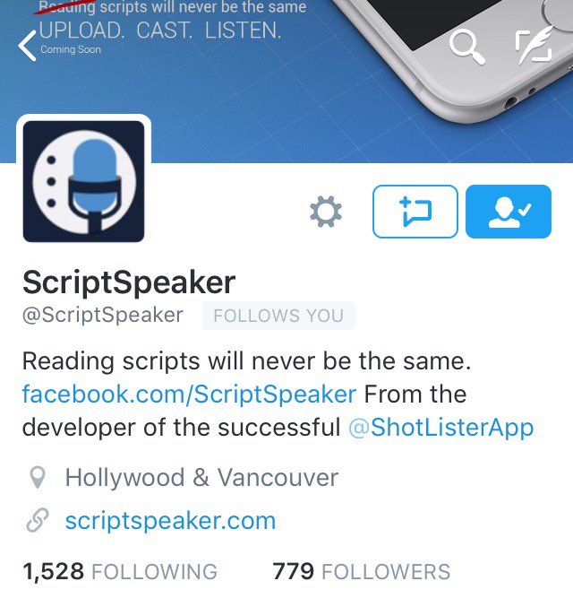 shannongans's tweet photo. Love tech & Hollywood coming together. @ScriptSpeaker looks pretty awesome. #screentrade #screenwriting .@WGAWest https://t.co/21FbluE1Q0