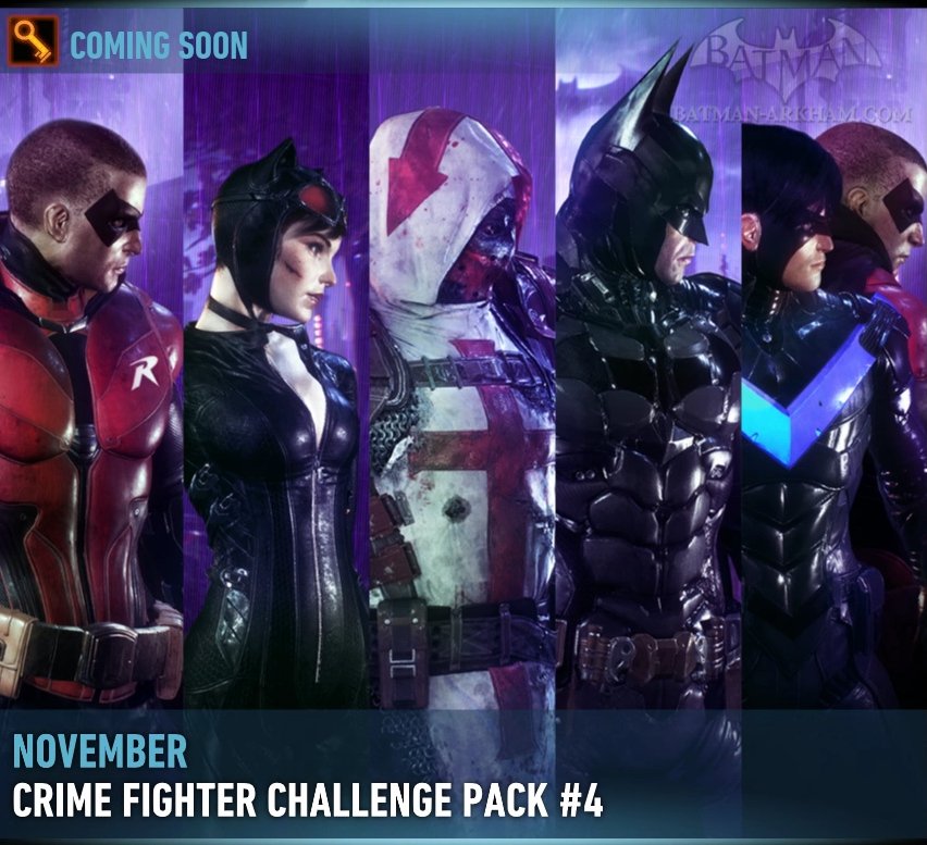 ArkhamVideos's tweet photo. Batman #ArkhamKnight November DLC https://t.co/mGNaRJH1Tg