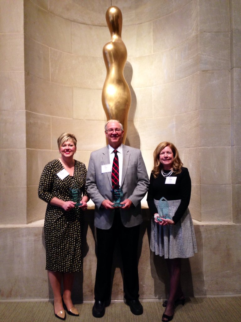 ArtsEdTaskForce's tweet image. Winners of the Myerberg Arts Leadership Recognition Awards: Patricia Hosfelt, Paul DeRoo, &amp;amp; Judy Brubaker #artsed