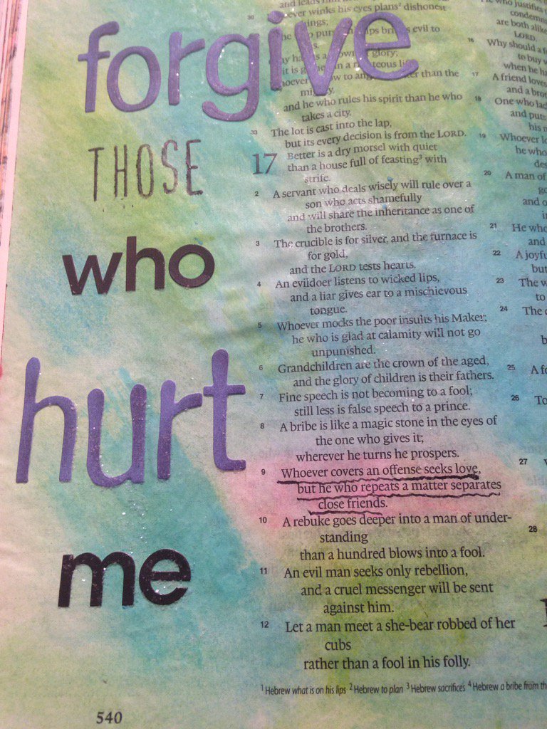 considergrace's tweet image. Tough verse with this bible journaling entry! Forgiveness. See process video #22 on YouTube [at] consideringgrace