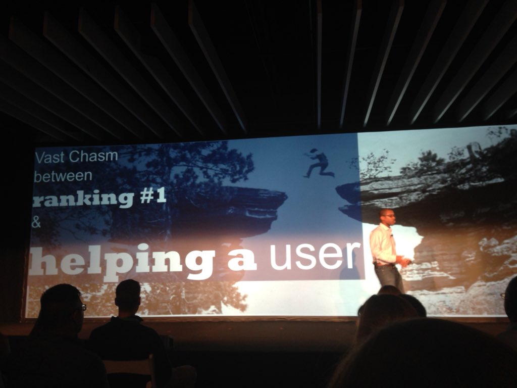 sramloch's tweet photo. Which do you care more about - ranking #1 or helping people? #C3NY https://t.co/isBs4uZkoD