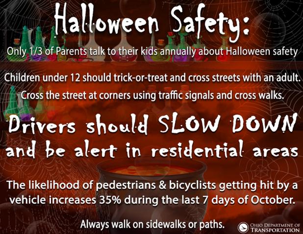 ODOT_Columbus's tweet photo. With trick-or-treat fast approaching, check out these Halloween safety tips! #ODOTSafety https://t.co/4pyvx7f4ih