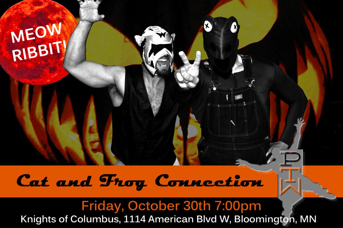SteelDomainPro's tweet photo. Whos' your favorite @ptwmn tag-team? Come see them this Friday @ Bloomington Knights 7pm!!! @JunkSquad #Catfrog #BB https://t.co/bBBITPbHiP
