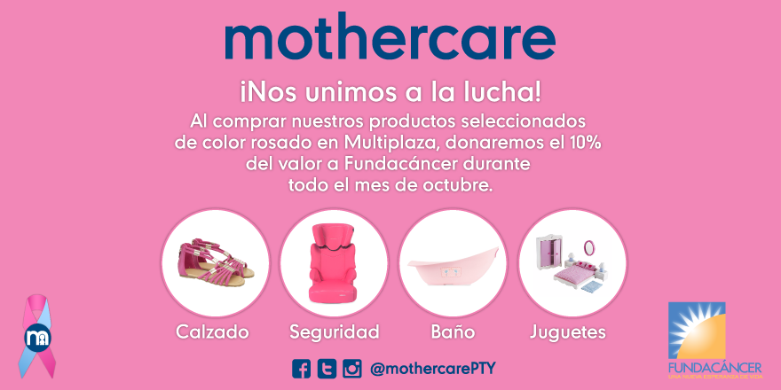 MultiplazaPA's tweet photo. En Octubre, @mothercarepty se une a la lucha contra el cáncer en nuestro #PinkShopping. https://t.co/nNWElqxqK7