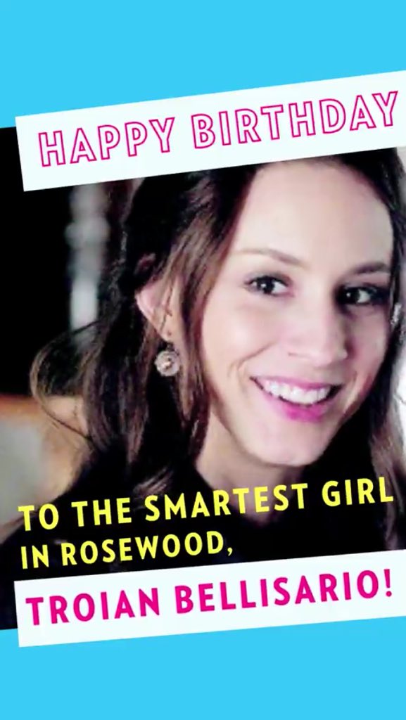 Happy birthday miss Troian Bellisario!!       